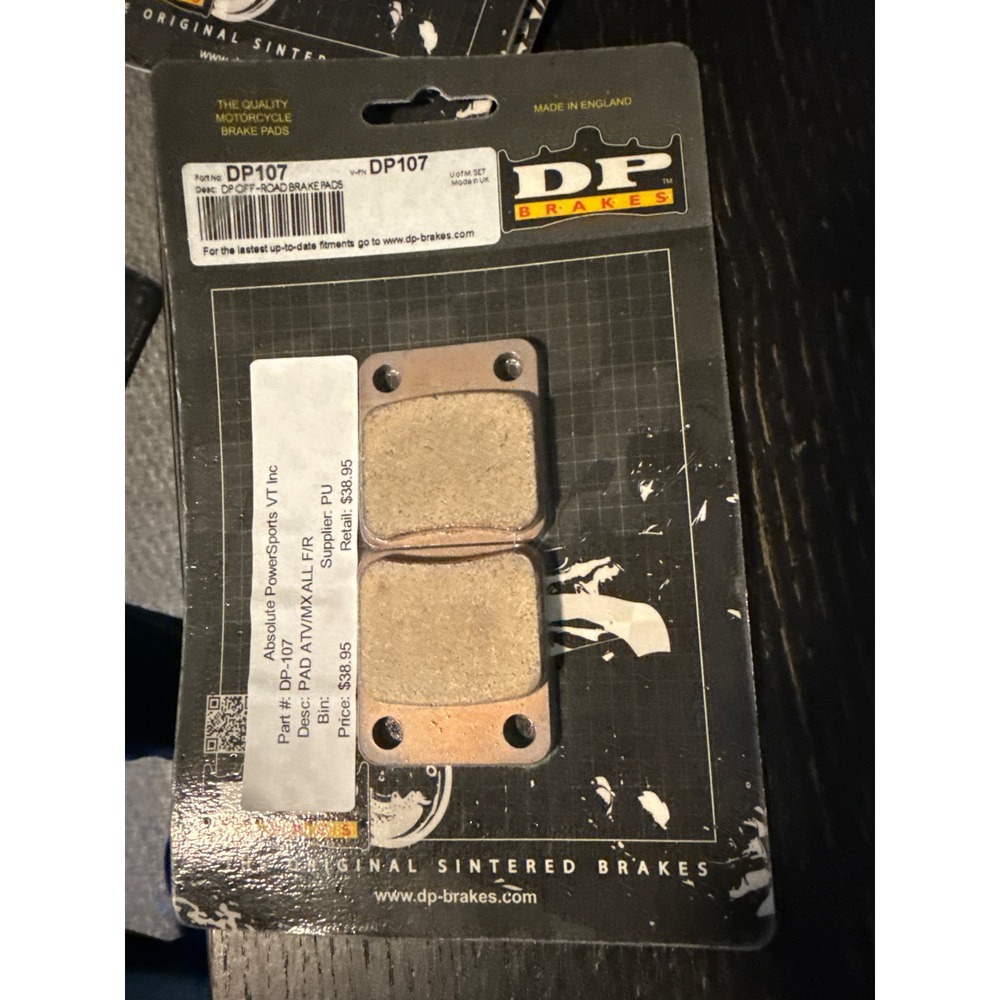 DP Brakes DP107 Sintered Off-Road Brake Pads ATV MX All F/R New